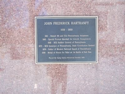 John Frederick Hartranft Marker. Click for full size. John Frederick Hartranft Marker image. Click for full size.