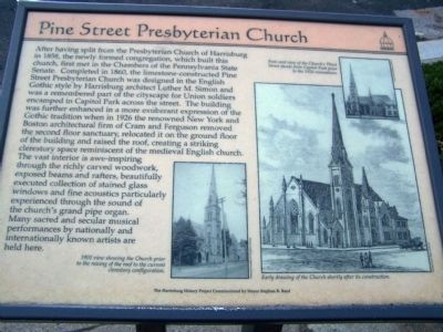 Pine Street Presbyterian Church Marker image. Click for full size.