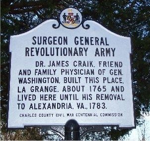 Surgeon General Revolutionary Army Marker image. Click for full size.