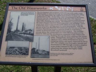 The Old Waterworks Marker image. Click for full size.