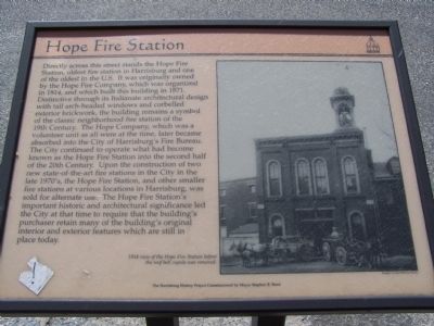 Hope Fire Station Marker image. Click for full size.