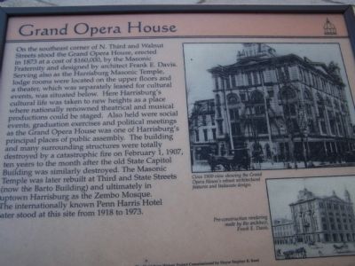 Grand Opera House Marker image. Click for full size.