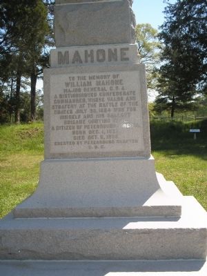 Mahone Monument image. Click for full size.