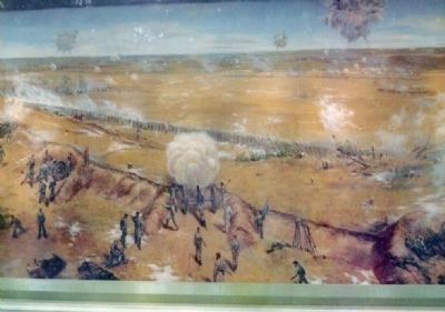 Artist's concept of the Union attack on this Confederate position December 13, 1862 image. Click for full size.