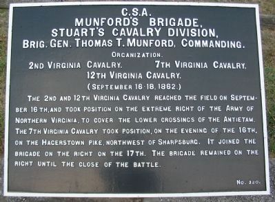 Munford's Brigade Tablet image. Click for full size.
