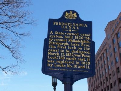 Pennsylvania Canal Marker. Click for full size. Pennsylvania Canal Marker image. Click for full size.