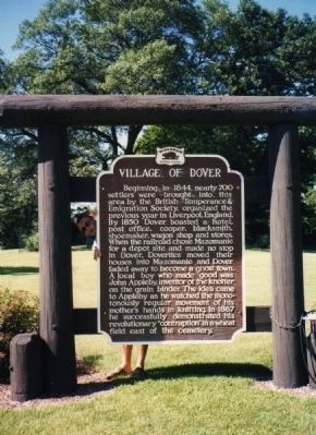 Village of Dover Marker image. Click for full size.