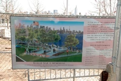 Hoboken World War II Memorial Announcement image. Click for full size.