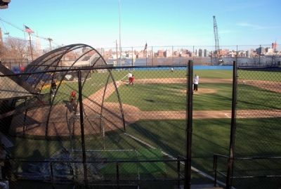 Baseball diamond on the memorial field. image. Click for full size.