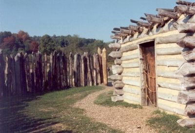 Interior of Fort Necessity image. Click for full size.