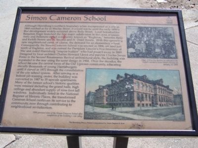 Simon Cameron School Marker image. Click for full size.