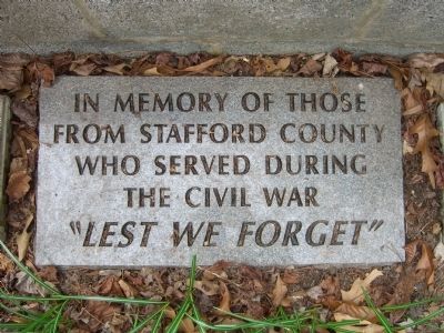 "Lest We Forget" Marker. Click for full size. "Lest We Forget" Marker image. Click for full size.