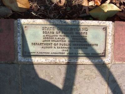 Dedication Plaque <i></b>[on North Side of Marker]</i> image. Click for full size.
