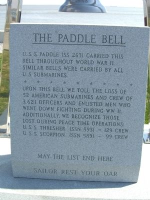 The Paddle Bell Marker. Click for full size. The Paddle Bell Marker image. Click for full size.
