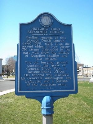 Historic First Reformed Church Marker image. Click for full size.