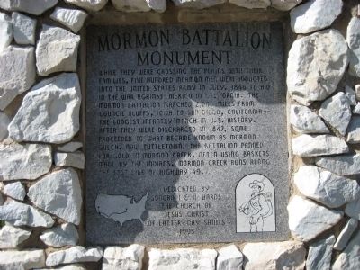 Mormon Battalion Monument Marker image. Click for full size.
