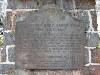 Mark Twain Bret Harte Trail, <i>Tuttletown</i> Marker image. Click for full size.