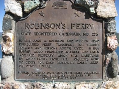 Robinson's Ferry Marker image. Click for full size.