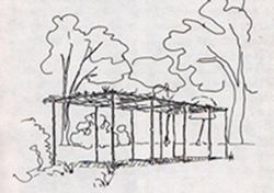 Artist concept of a "brush arbor " , as mentioned image. Click for full size.