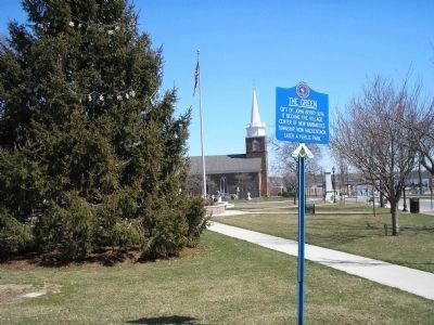 Marker on the Hackensack Green image. Click for full size.