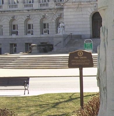 The Green Marker at the Court House. Click for full size. The Green Marker at the Court House image. Click for full size.