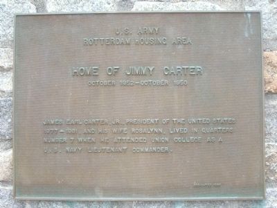 Home of Jimmy Carter - Rotterdam, New York image. Click for full size.