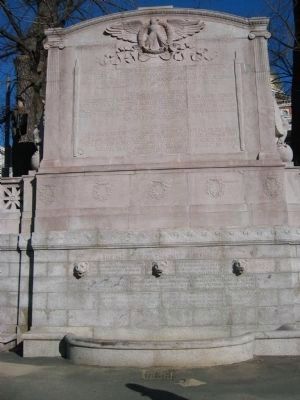 Back of the Memorial to Robert Gould Shaw and the Massachusetts 54th Regiment Marker image. Click for full size.