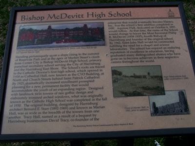 Bishop McDevitt High School Marker image. Click for full size.