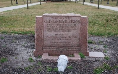 87th Infantry Division Memorial Marker. Click for full size. 87th Infantry Division Memorial Marker image. Click for full size.