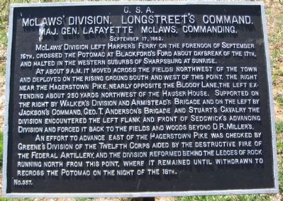 McLaws' Division Tablet image. Click for full size.