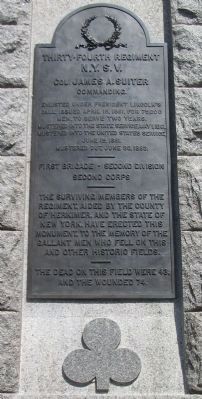 Front Side of Monument image. Click for full size.