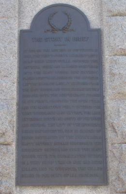 Right Side of Monument - The Story in Brief image. Click for full size.