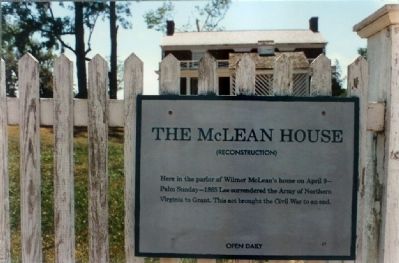 The McLean House Marker image. Click for full size.