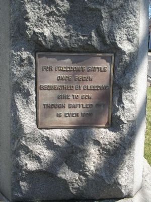 Left side of monument image. Click for full size.