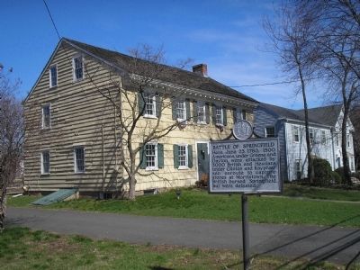 Battle of Springfield at the Hutching House. Click for full size. Battle of Springfield at the Hutching House image. Click for full size.