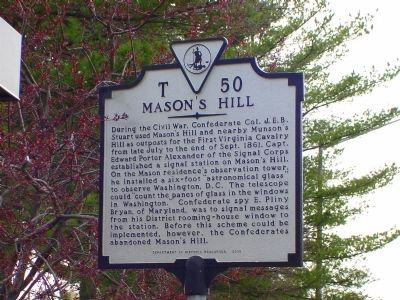 Mason’s Hill Marker. Click for full size. Mason’s Hill Marker image. Click for full size.