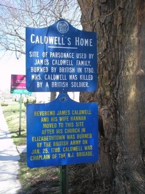 Caldwell's Home Marker image. Click for full size.