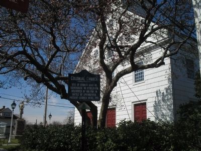 Colonial Church Marker in Springfield. Click for full size. Colonial Church Marker in Springfield image. Click for full size.