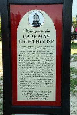 Cape May Lighthouse Marker image. Click for full size.