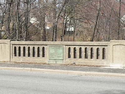 Col. Angell Marker on Bridge image. Click for full size.