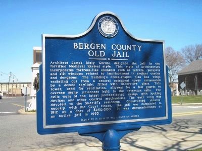 Bergen County Old Jail Marker image. Click for full size.