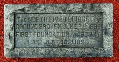 Hudson River Bridge Cornerstone image. Click for full size.