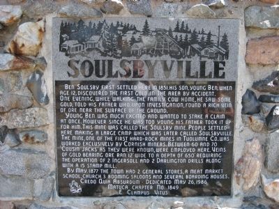 Soulsbyville Marker image. Click for full size.