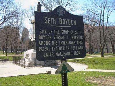 Seth Boyden Marker. Click for full size. Seth Boyden Marker image. Click for full size.