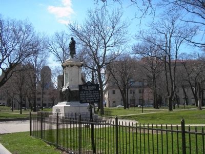 Marker in Newark's Washington Park. Click for full size. Marker in Newark's Washington Park image. Click for full size.