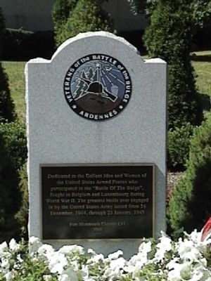 Battle of the Bulge Monument Marker image. Click for full size.