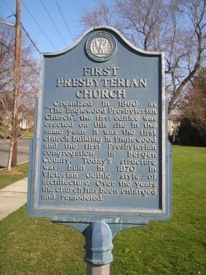First Presbyterian Church Marker. Click for full size. First Presbyterian Church Marker image. Click for full size.