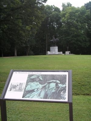 Marker and Gen. Greene Statue image. Click for full size.