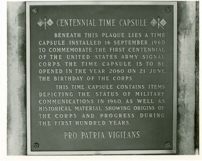 Centennial Time Capsule Marker image. Click for full size.