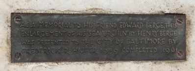 Memorial To Edward Berge Marker image. Click for full size.